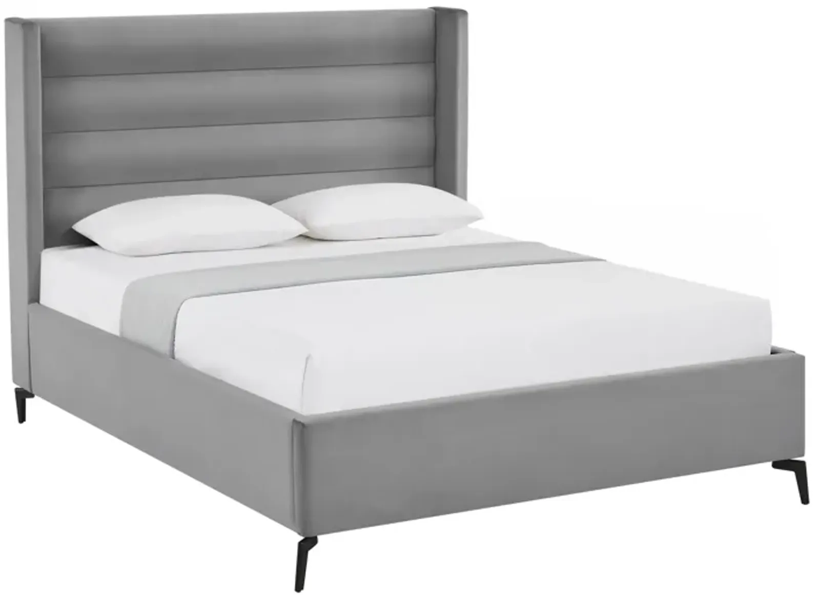 Inspired Home Ames Velvet Platform Bed