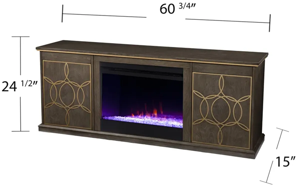 Purley Color Changing Fireplace Console