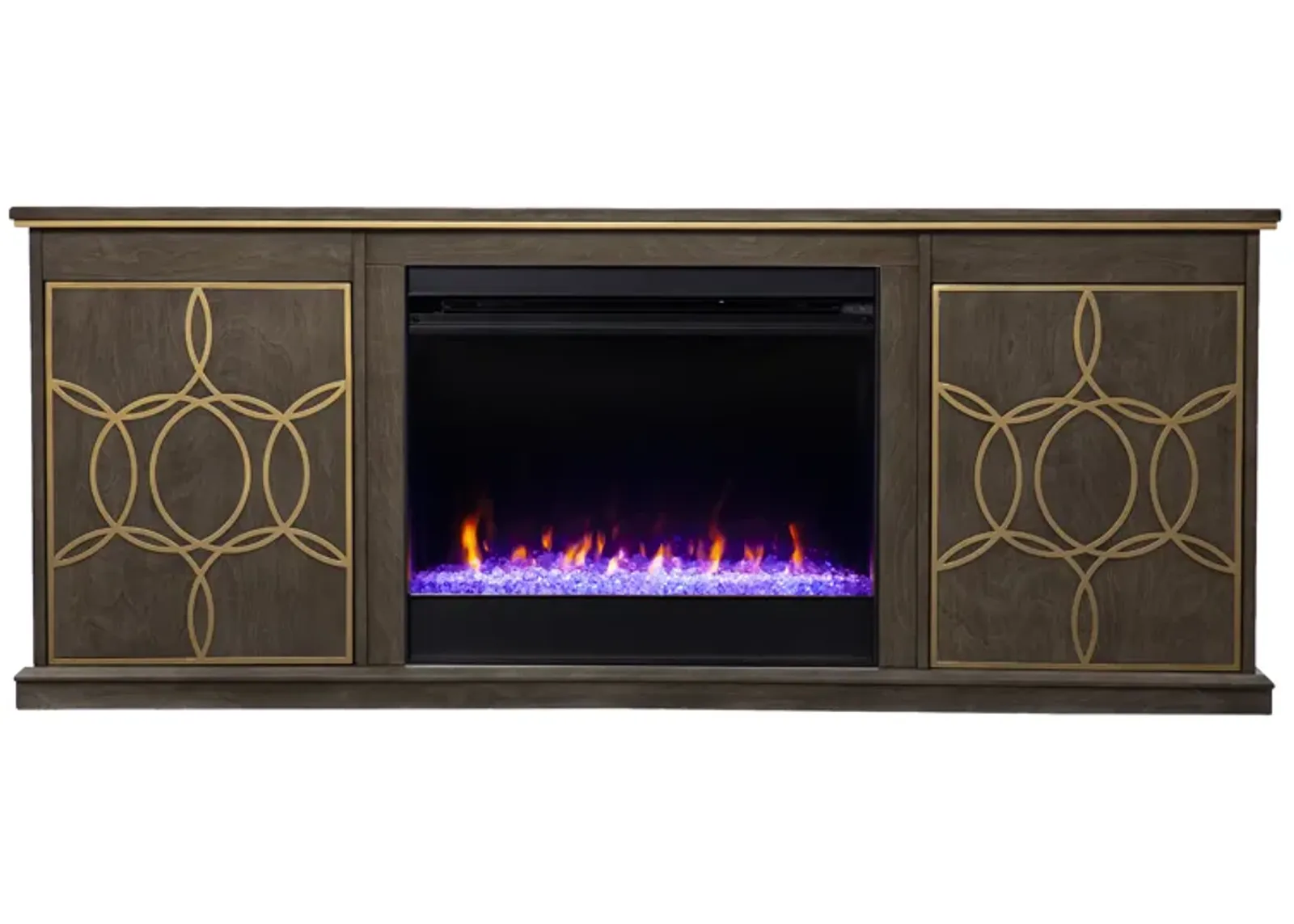 Purley Color Changing Fireplace Console