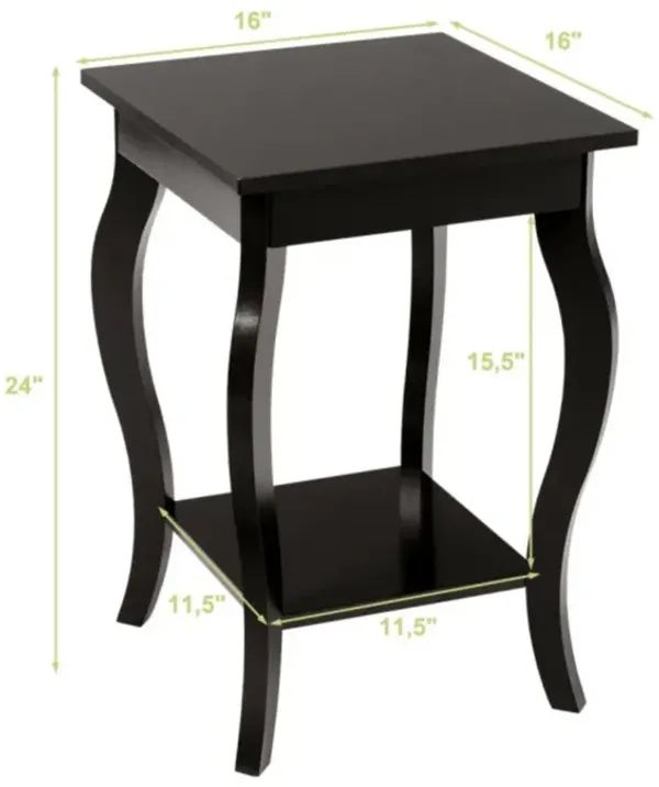 Accent Sofa End Side Table