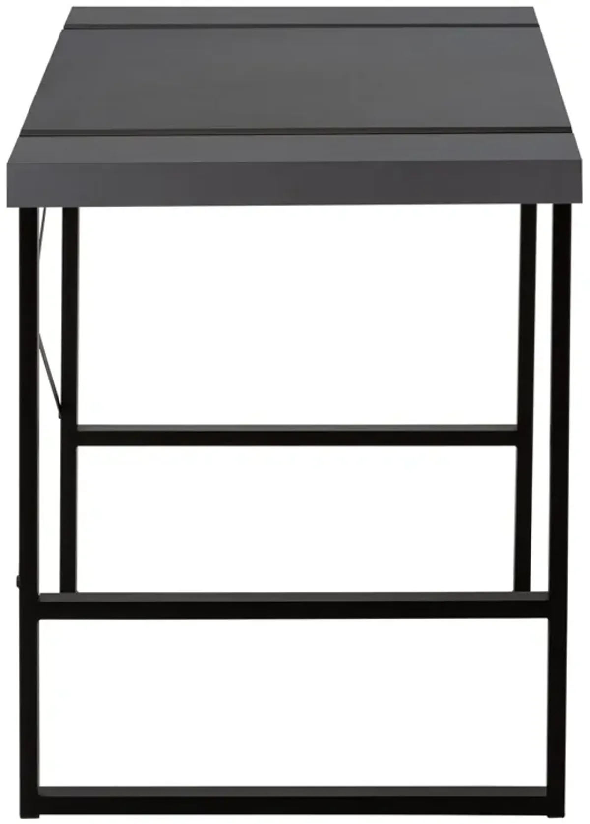 Monarch Specialties I 7660 Computer Desk, Home Office, Laptop, 48"L, Work, Metal, Laminate, Grey, Black, Contemporary, Modern