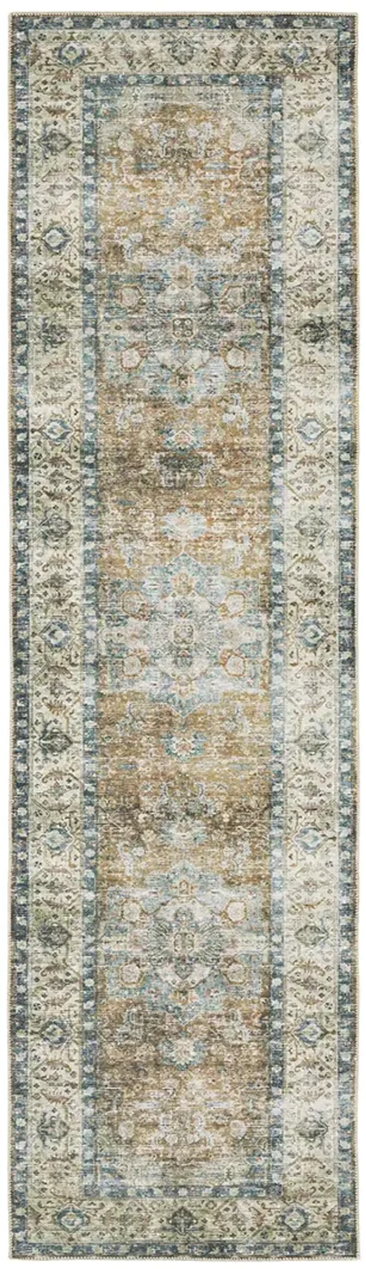 Charleston 2' x 8' Blue Rug