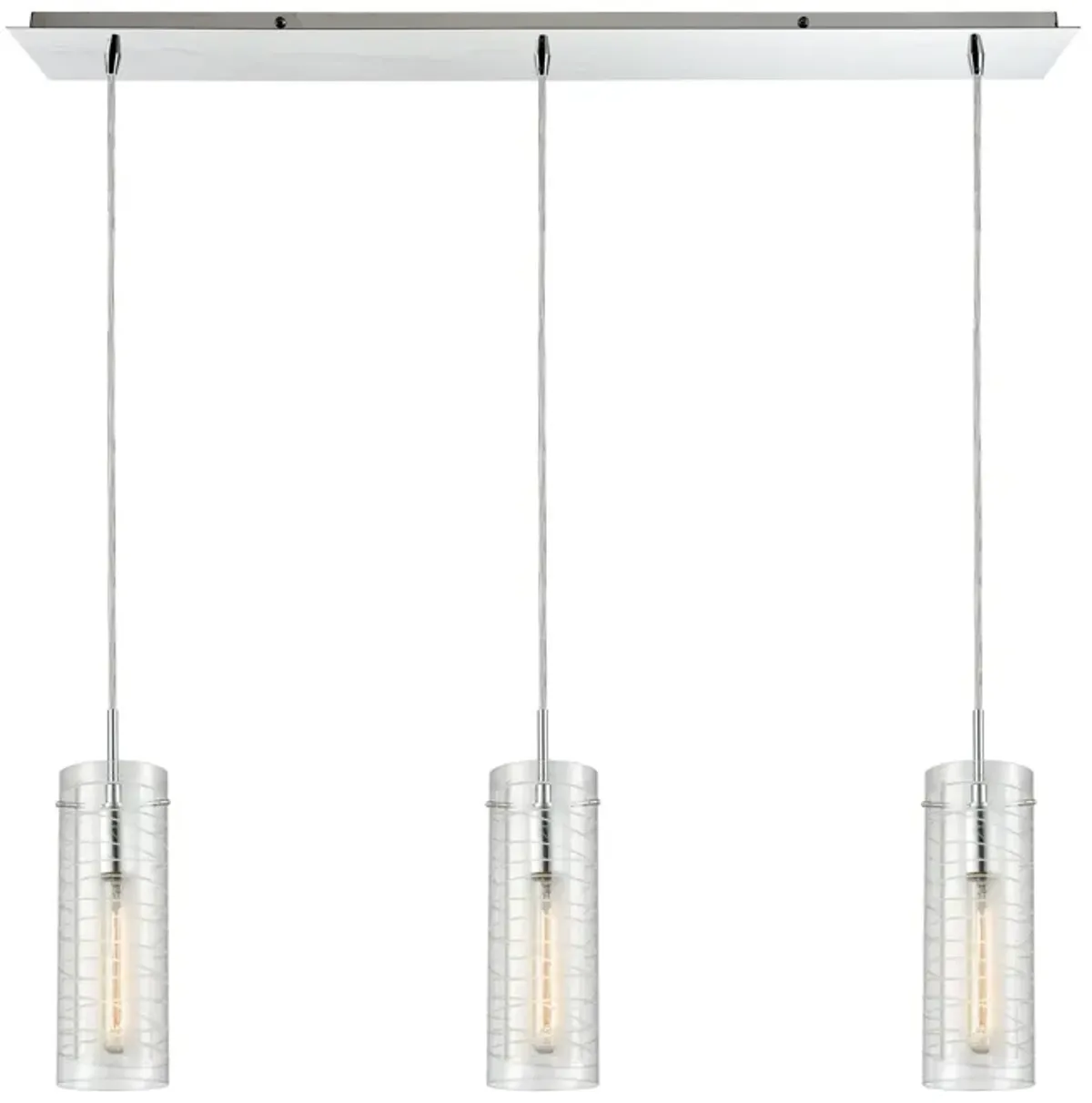 Swirl Mini 3 Light Linear Pendant