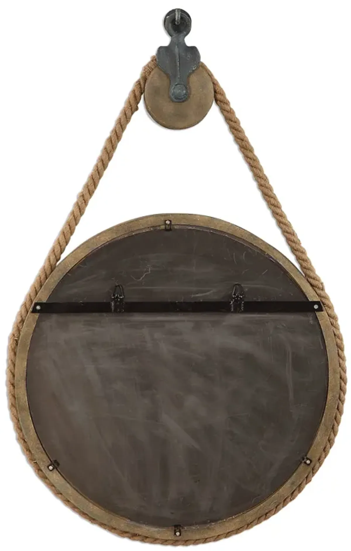 Uttermost Melton Round Pulley Mirror