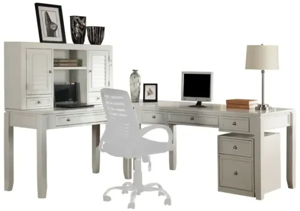 Parker House Furniture Parker House Boca 5 Piece L Shape Desk with Lateral File and Hutch