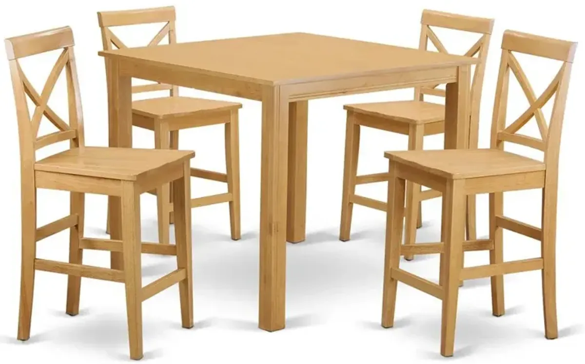 5 Pc Dining counter height set-pub Table and 4 Kitchen Chairs.