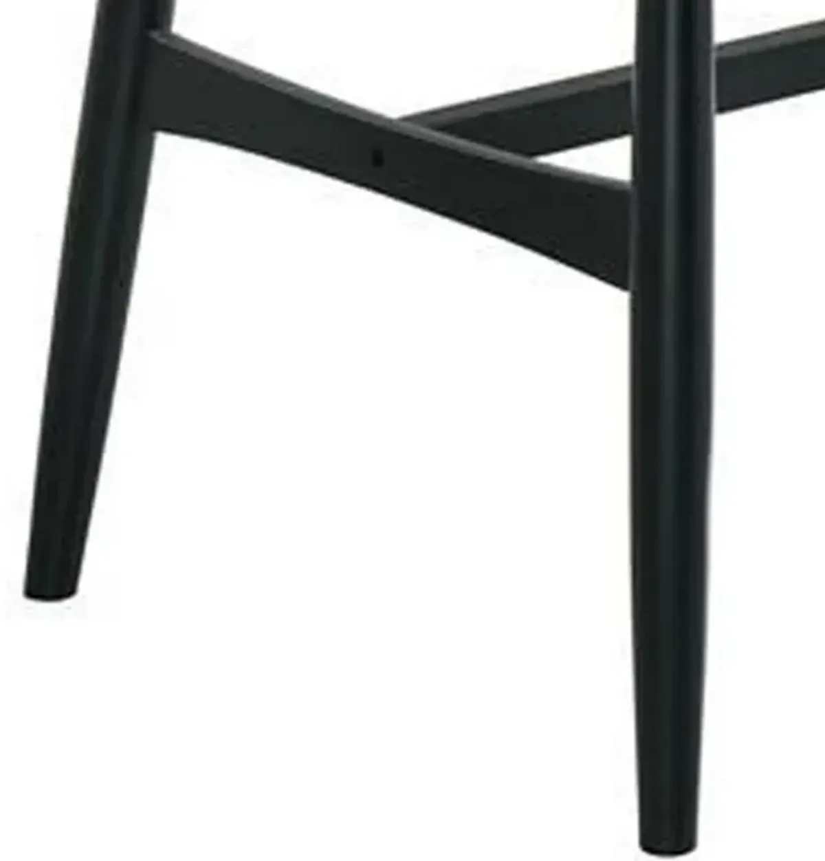 Riera 72 Inch Two Tone Dining Table, Brown Plank Top, Black Trestle Base  - Benzara