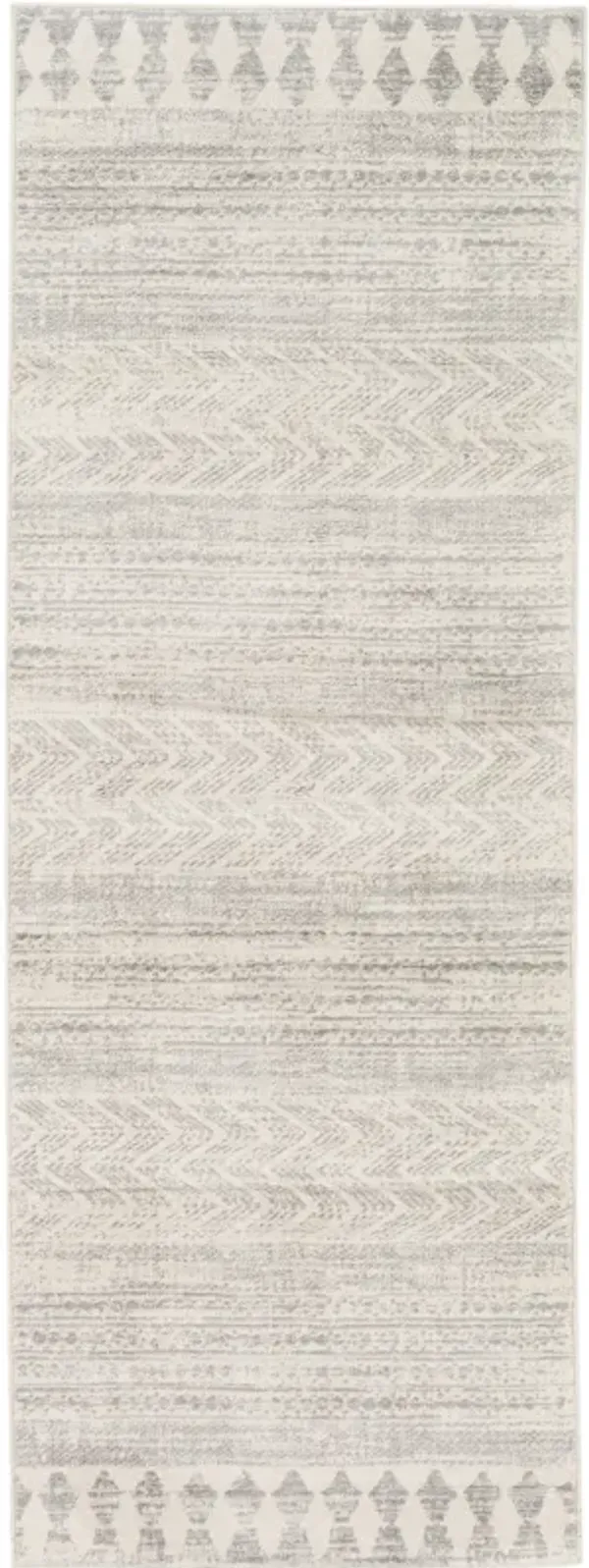Roma ROM-2329 7'10' Round Gray Rug