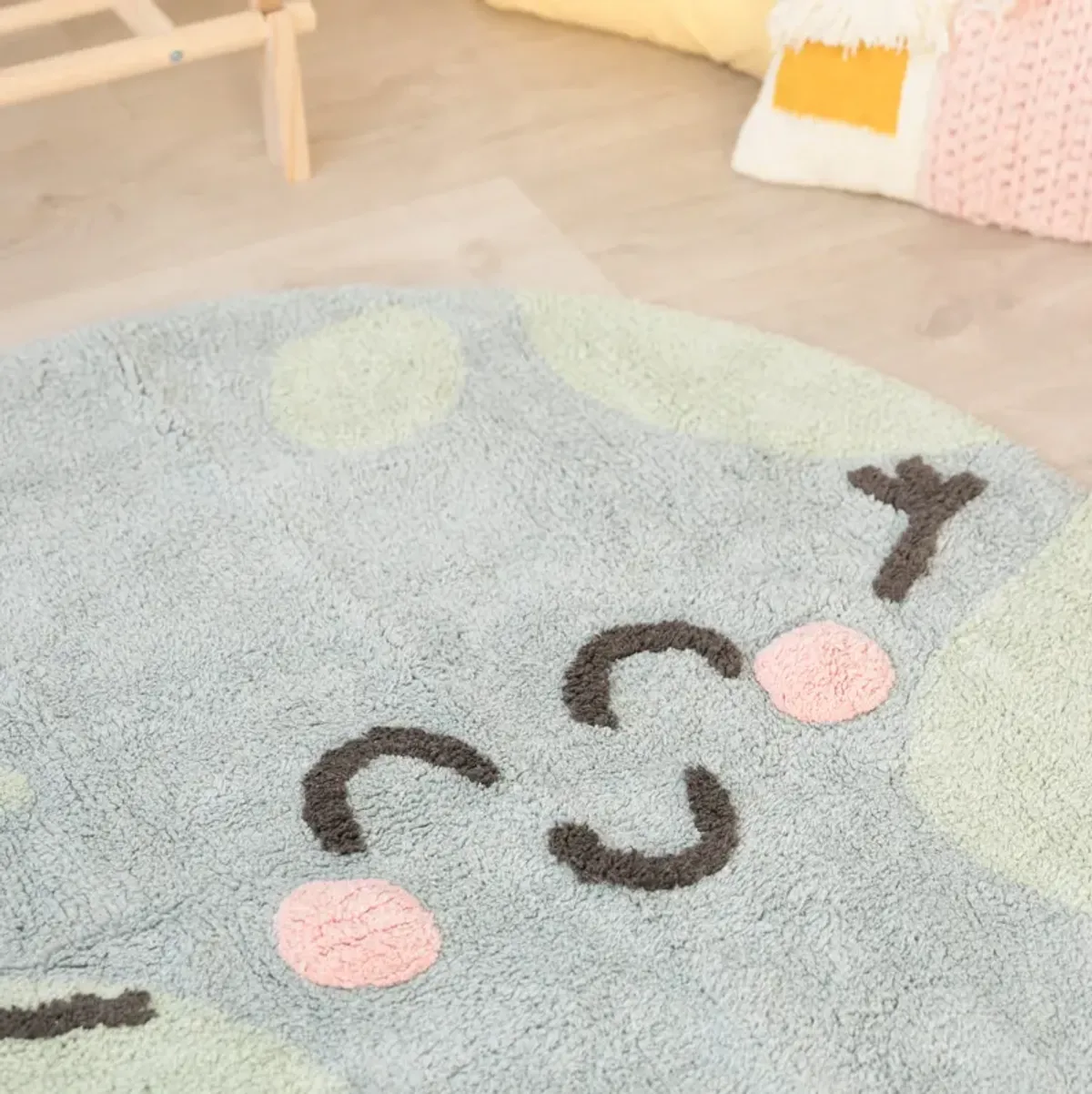 Washable rug Happy Heart