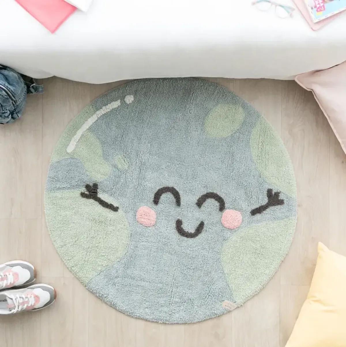 Washable rug Happy Heart