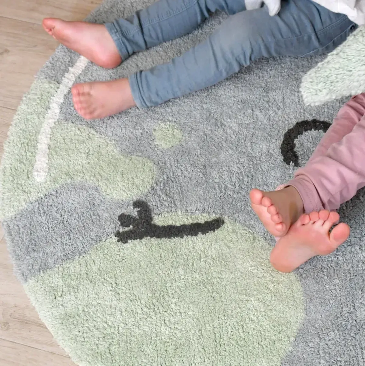 Washable rug Happy Heart