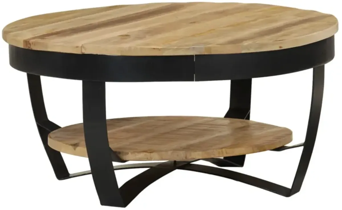 vidaXL Coffee Table Solid Rough Mango Wood 65x32 cm