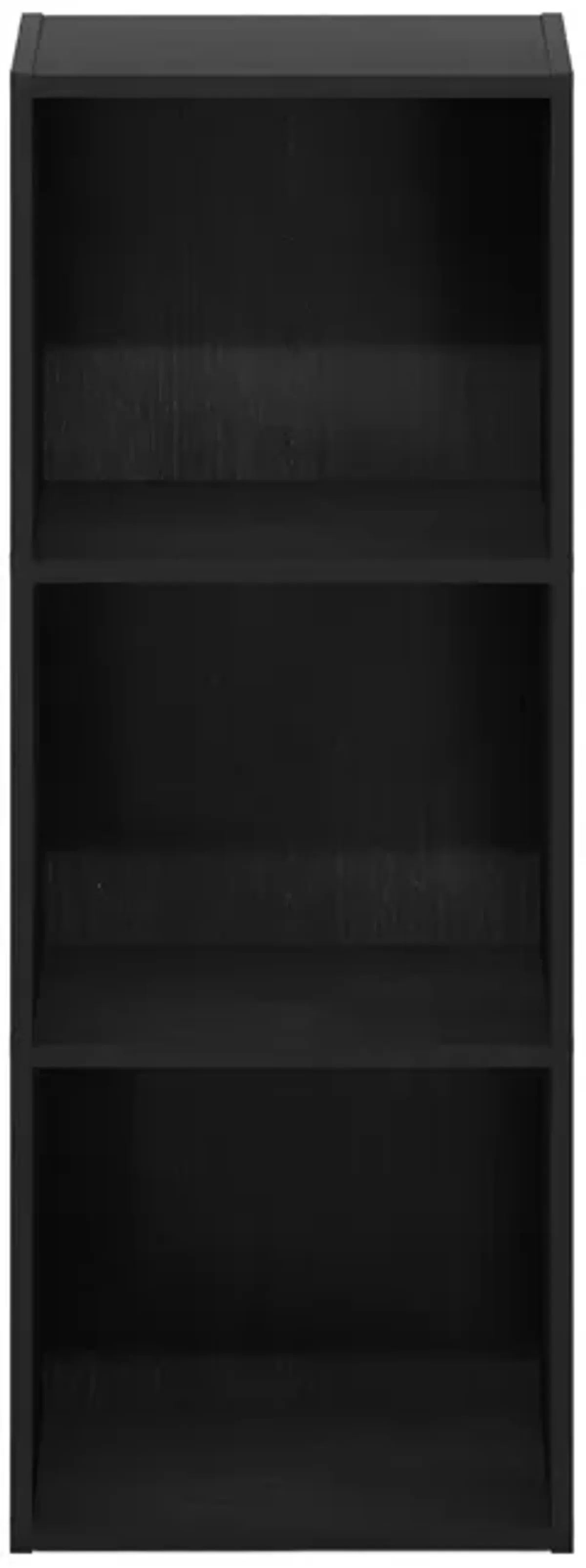 Furinno Pasir 3-Tier No Tool Assembly Open Shelf Bookcase, Blackwood