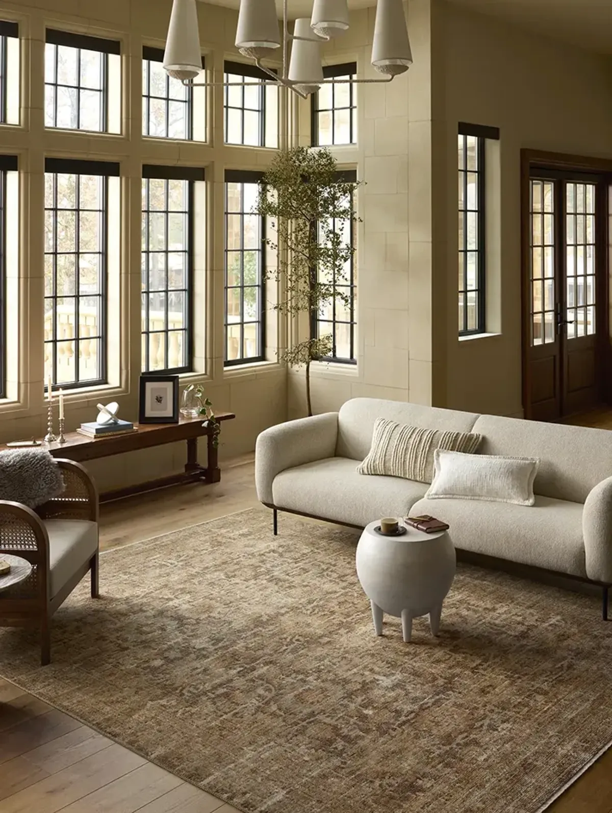 Heritage HER-02 Bark / Multi 2''5" x 10' Rug by Patent Pending