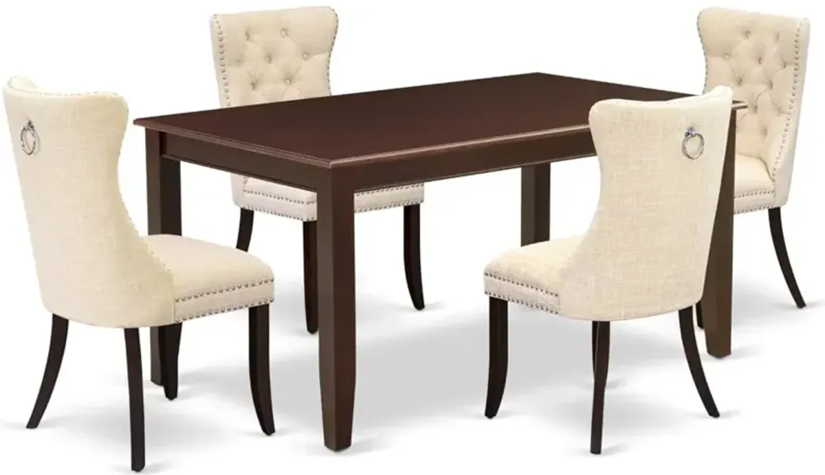 5 Piece Dinette Set Consists of a Rectangle Dining Table