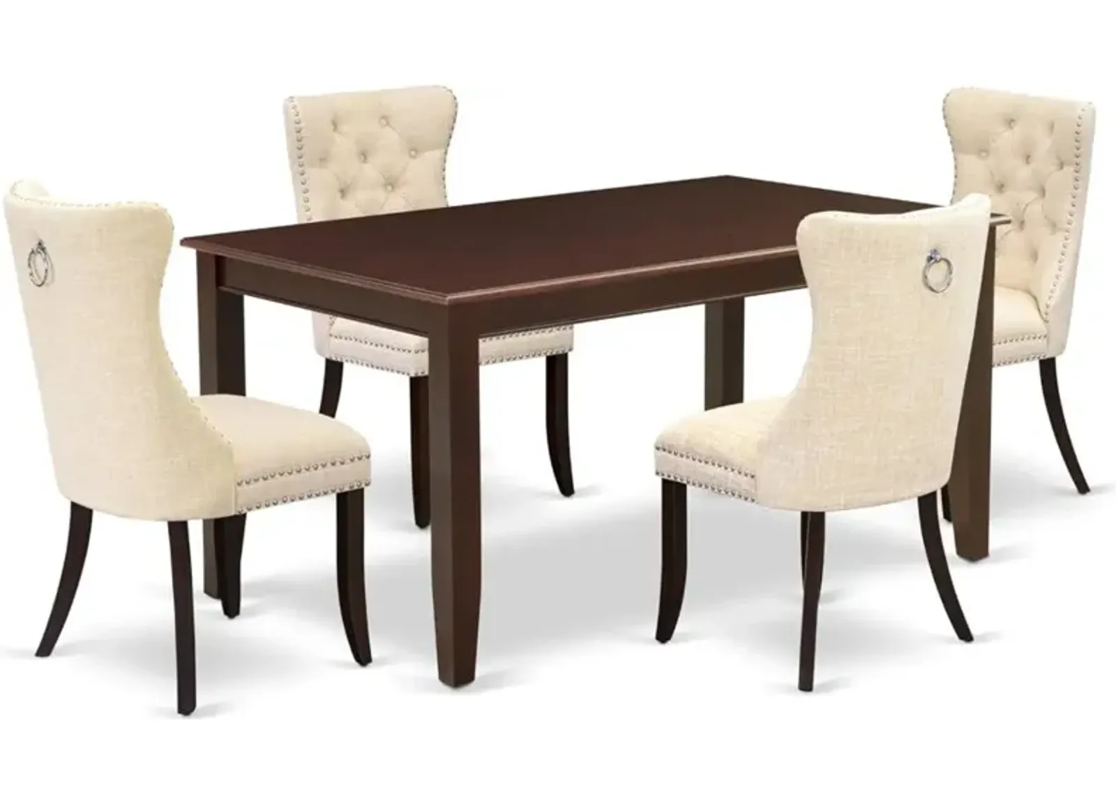 5 Piece Dinette Set Consists of a Rectangle Dining Table