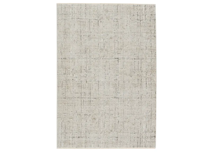 En Blanc Sovis Gray 3' x 8' Runner Rug