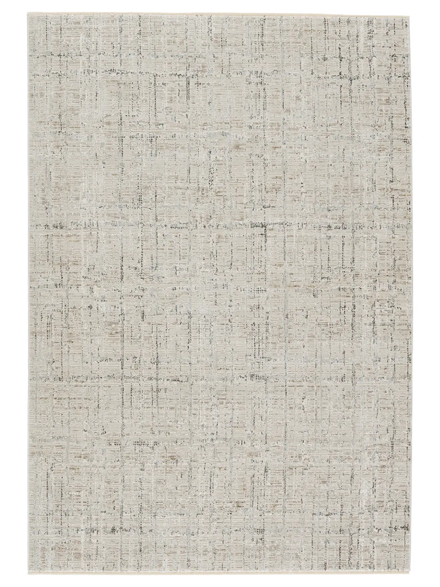 En Blanc Sovis Gray 3' x 8' Runner Rug