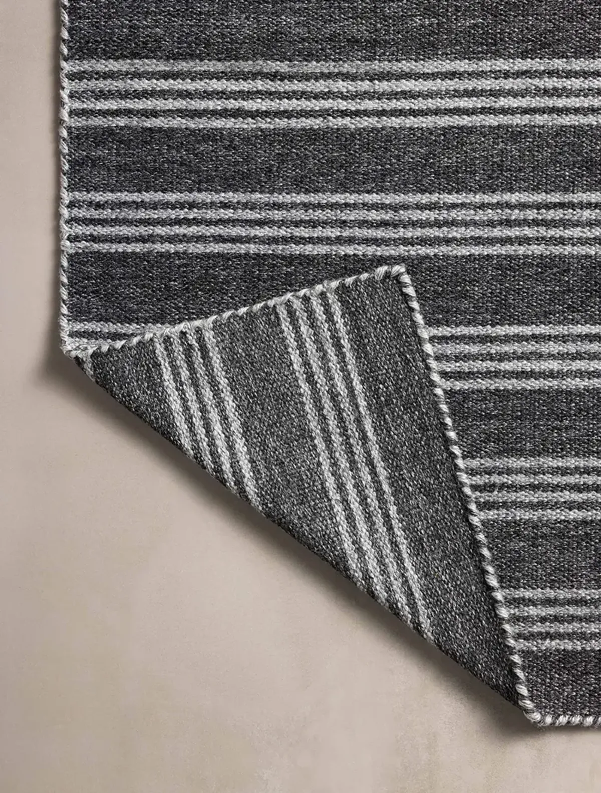 Charlie Charcoal/Grey 3'6" x 5'6" Accent Rug by Magnolia Home by Joanna Gaines x Loloi