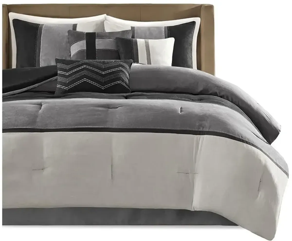 Belen Kox 7 Piece Faux Suede Comforter Set, Belen Kox