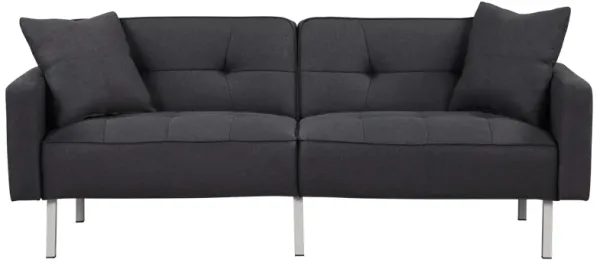 Merax Linen Upholstered Modern Convertible Folding Futon Sofa Bed for Compact Living Space