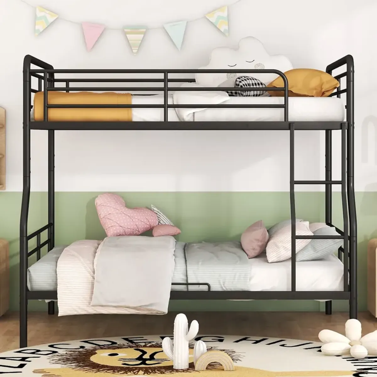 Merax Modern Metal Bunk Bed with 2 Beds