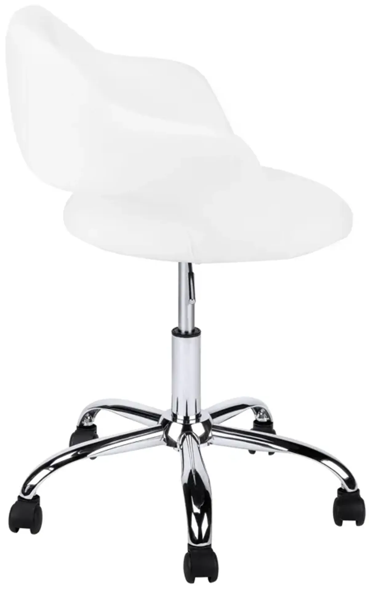 Monarch Specialties I 7299 Office Chair, Adjustable Height, Swivel, Ergonomic, Armrests, Computer Desk, Work, Metal, Pu Leather Look, White, Chrome, Contemporary, Modern