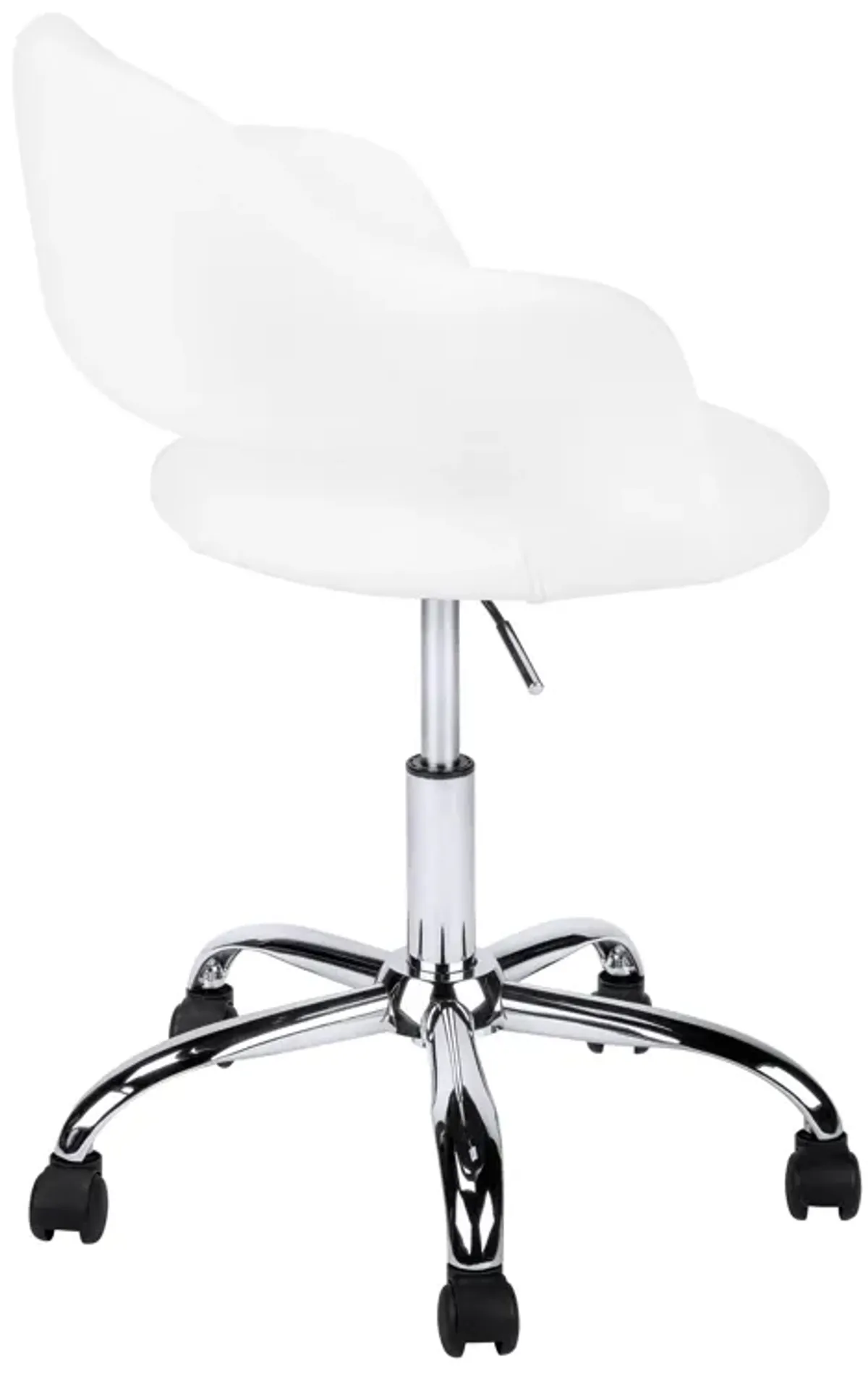 Monarch Specialties I 7299 Office Chair, Adjustable Height, Swivel, Ergonomic, Armrests, Computer Desk, Work, Metal, Pu Leather Look, White, Chrome, Contemporary, Modern