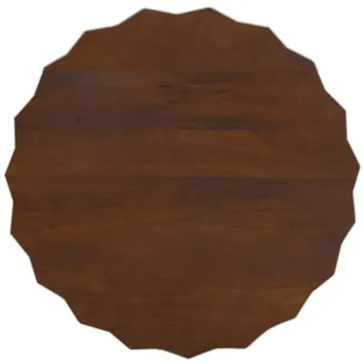 Carolina Chair & Table Lina 30 Diamond Facet Mango Wood Coffee Table - Walnut
