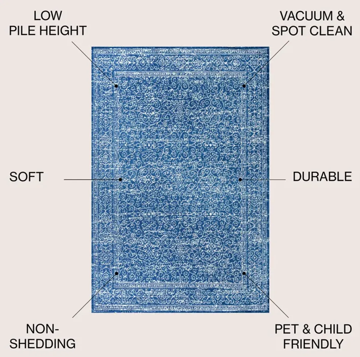 Azul Filigree Area Rug