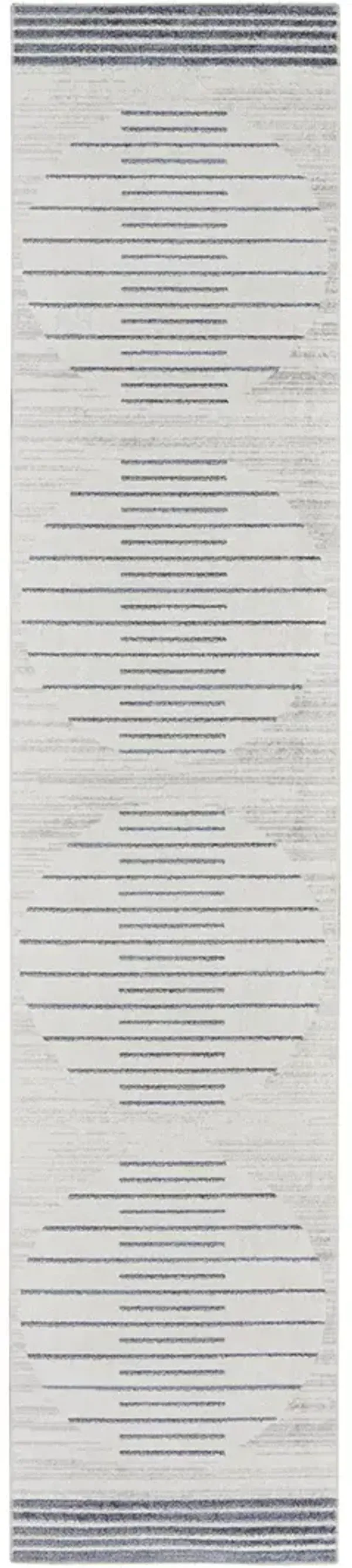 Astra Machine Washable ASW04 Ivory/Blue 2'2" x 8' Rug