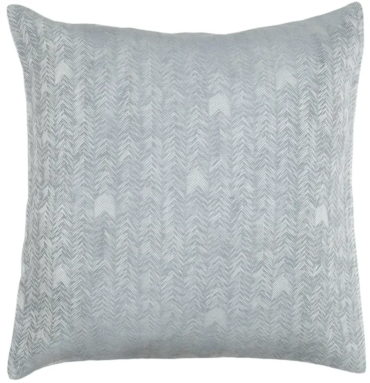 French Herringbone Duvet Storm Euro Sham