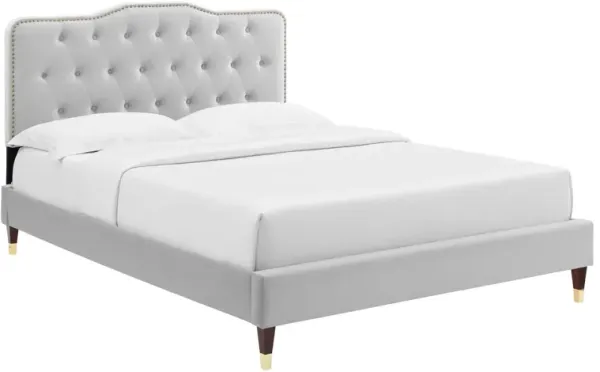 Modway - Amber Performance Velvet Queen Platform Bed