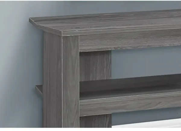 Monarch Specialties I 2566 Tv Stand, 42 Inch, Console, Media Entertainment Center, Storage Shelves, Living Room, Bedroom, Laminate, Grey, Contemporary, Modern