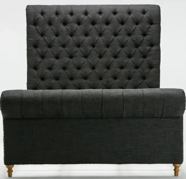 Empire Charcoal Queen Bed