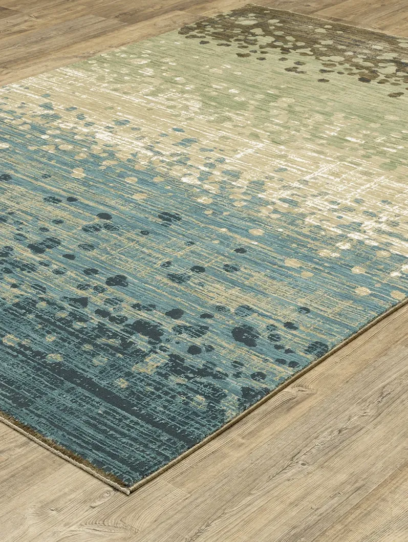 Reed 2'3" x 7'6" Blue Rug