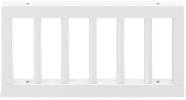 Aviary Toddler Rail with Spindles, White