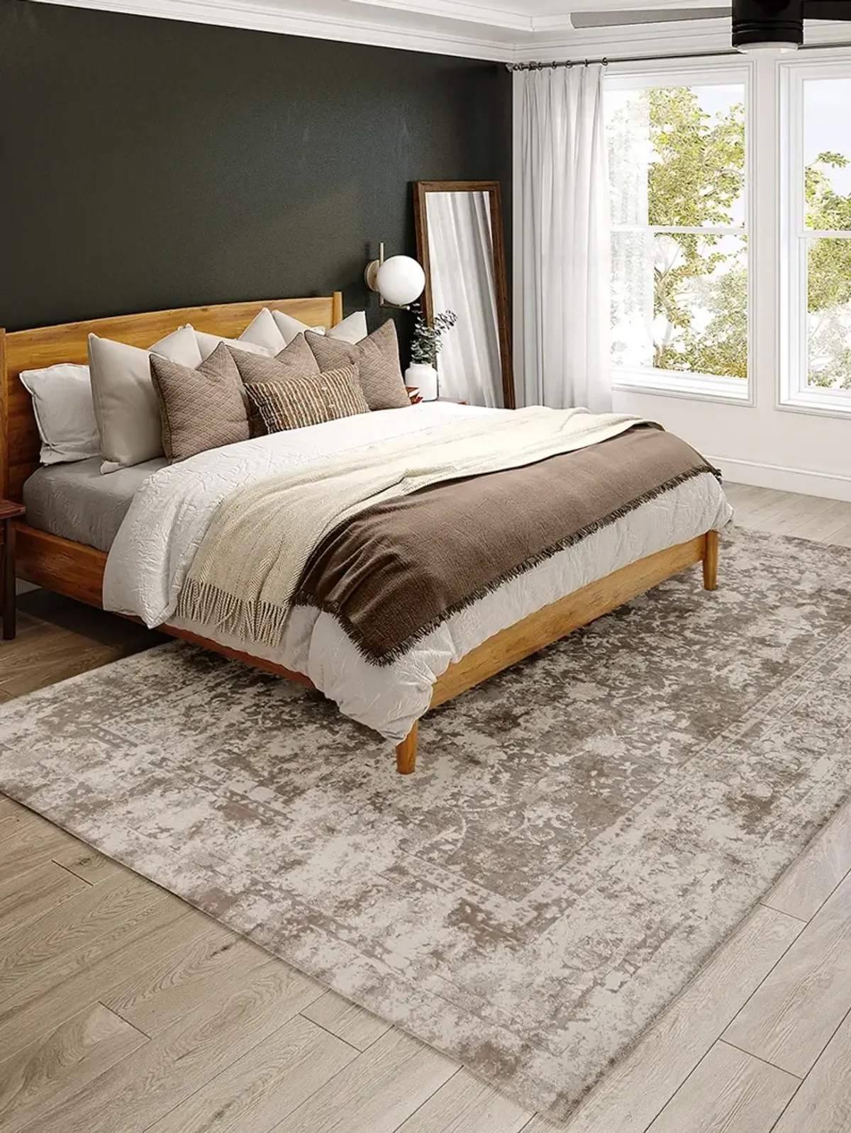 Antalya AY2 Taupe 3'3" x 5'3" Rug