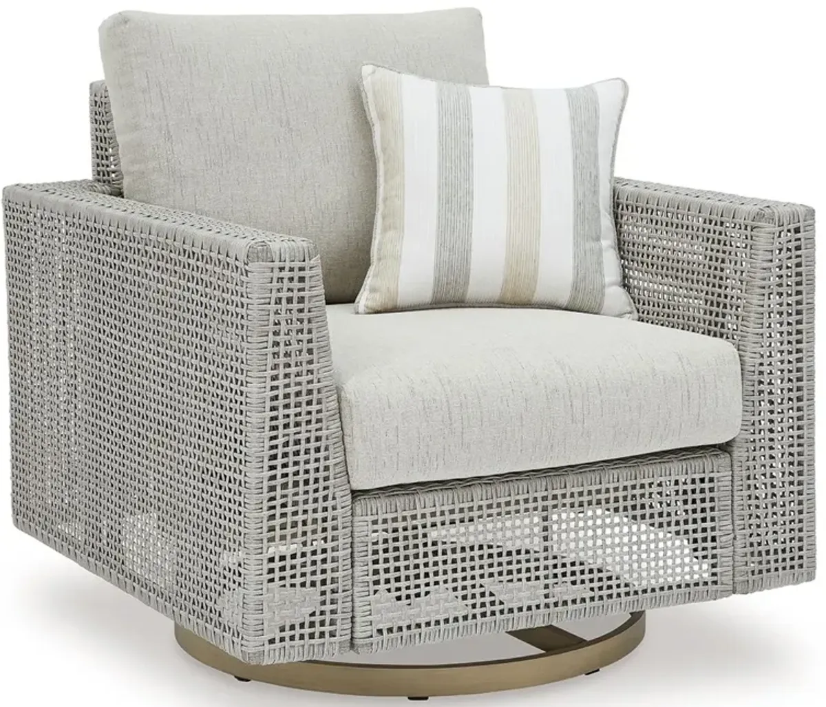 Seton Creek Outdoor Swivel Lounge with Cushion