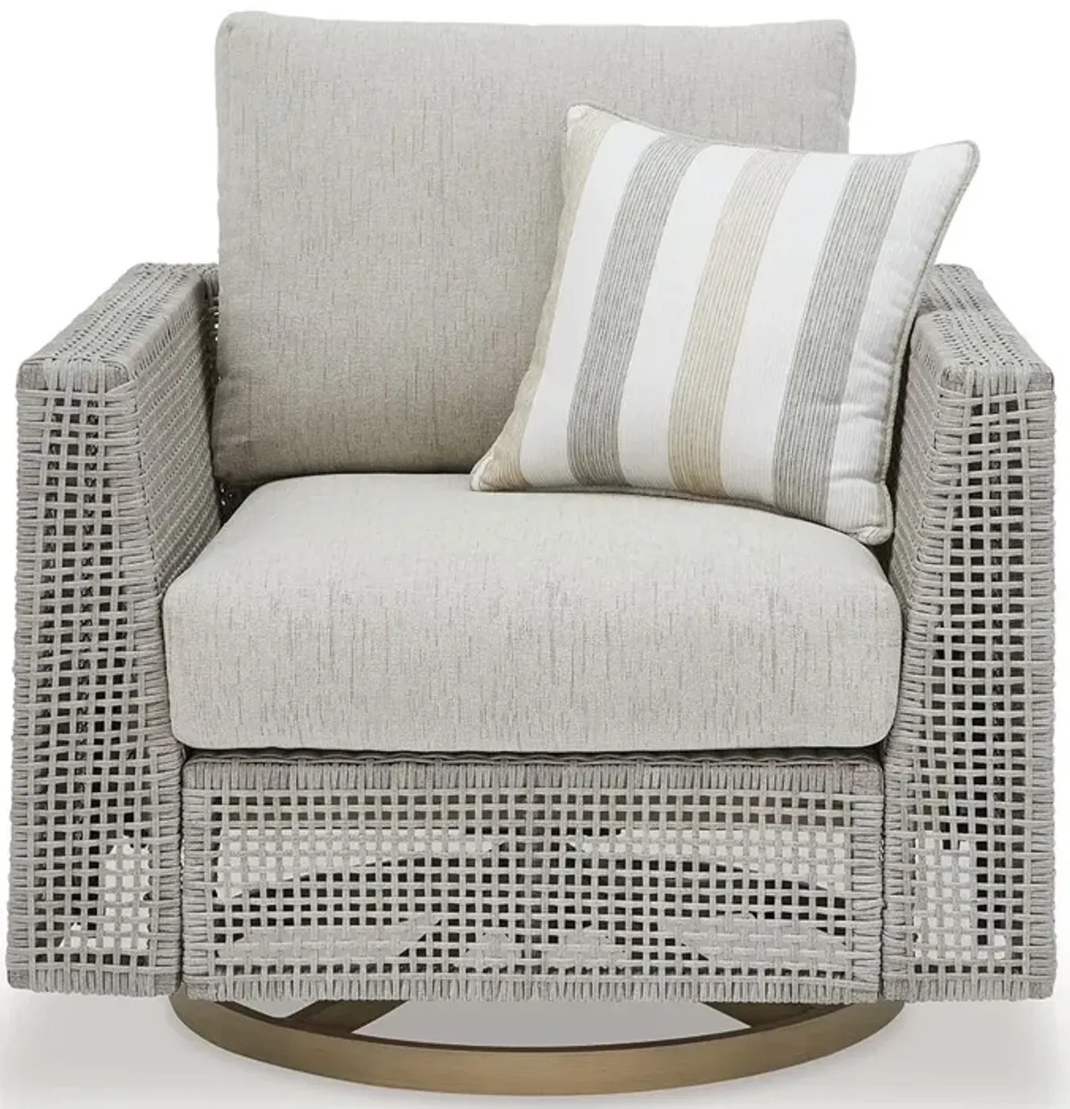 Seton Creek Outdoor Swivel Lounge with Cushion