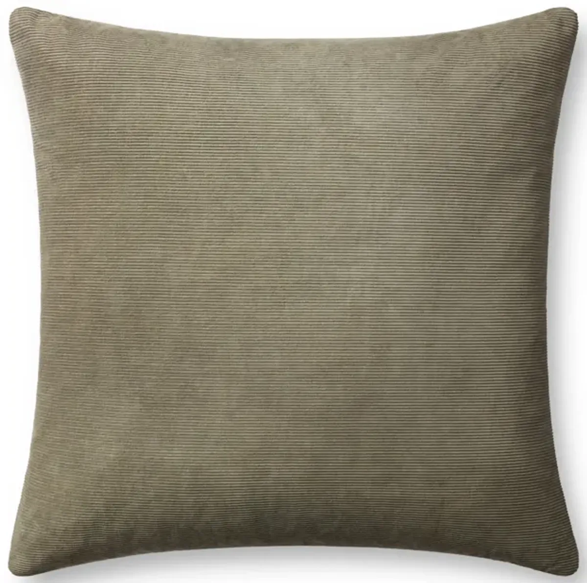 Beatrice PMH0048 Olive 22''x22'' Down Pillow by Magnolia Home by Joanna Gaines x Loloi