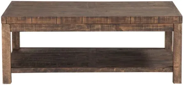 Modus Furniture Craster Reclaimed Wood Rectangular Coffee Table in Smoky Taupe