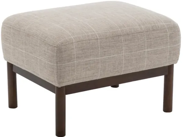 Churchill 25" Rectangle Pillowtop Ottoman - Cream Boucle Performance Fabric
