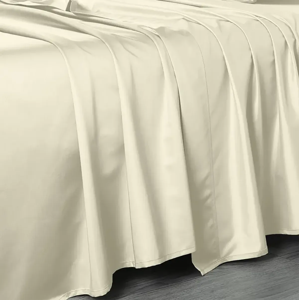 Egyptian Linens - Oversized Flat Sheet 120 X 112 Inches - Luxurious 608 Cotton