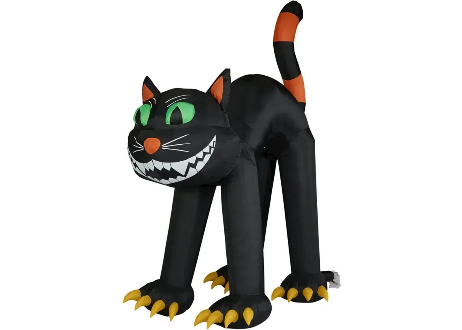 Haunted Hill Farm 10ft Inflatable Green Eyes Black Cat with Lights