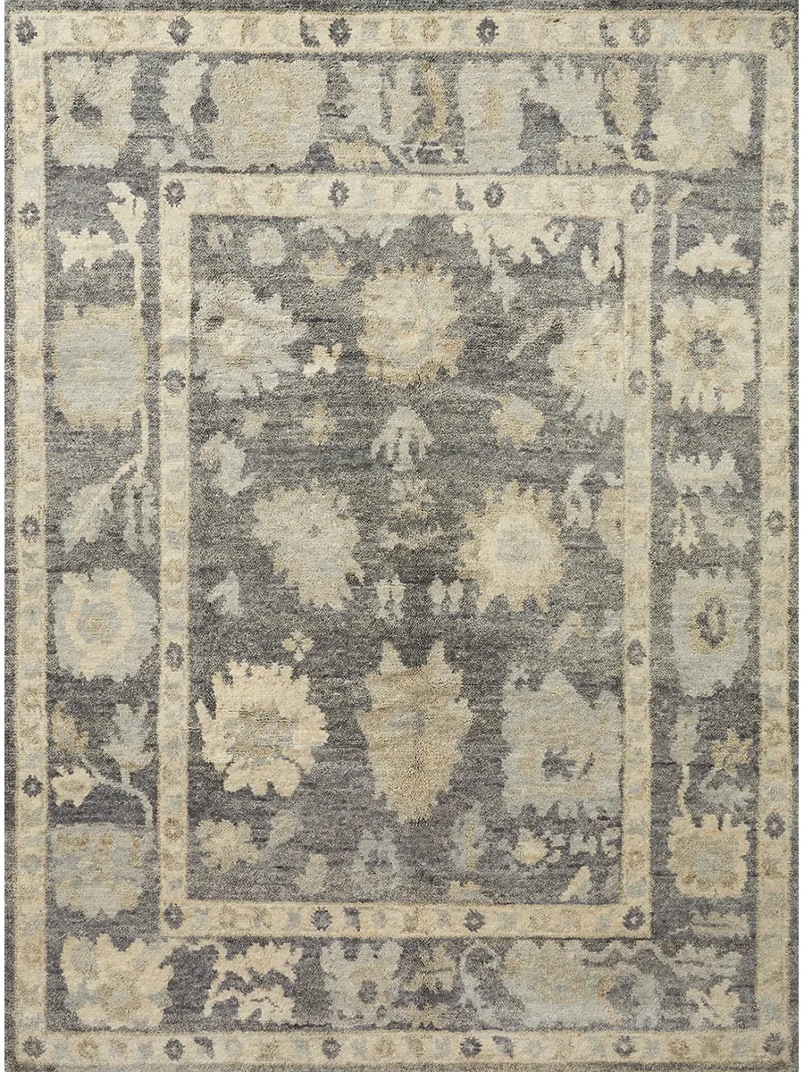 Clement CLM05 Midnight/Antique Ivory 5'6" x 8'6" Rug