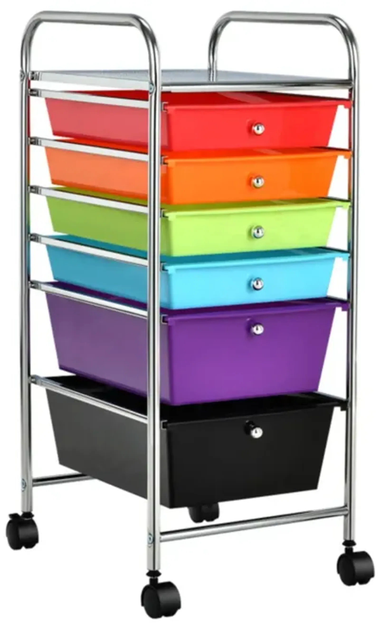 Hivvago 6 Drawers Rolling Storage Cart Organizer