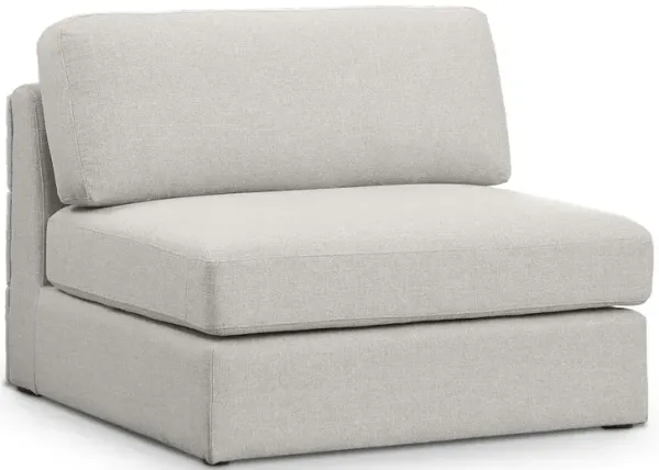 Meridian Furniture Beckham Beige Durable Linen Textured Fabric Armless
