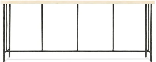 Driftwood Metal Console Table