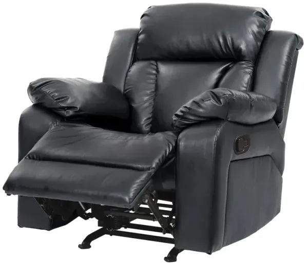 Glory Furniture Daria Rocker Recliner in Black Color